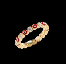 Load image into Gallery viewer, Red Evil Eye Ring
