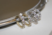 Load image into Gallery viewer, Daisy CZ Hoops - ANGIE MAR 
