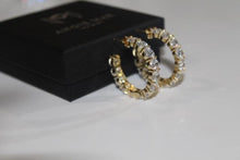 Load image into Gallery viewer, Daisy CZ Hoops - ANGIE MAR 
