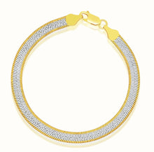 Load image into Gallery viewer, Two Tone Herringbone Bracelet
