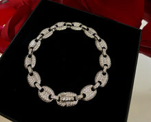 Load image into Gallery viewer, Iced Gucci Link Bracelet - ANGIE MAR 
