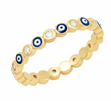 Load image into Gallery viewer, Small Evil Eye Ring - ANGIE MAR 
