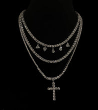 Load image into Gallery viewer, ROSE THREE LAYER NECKLACE - ANGIE MAR 
