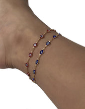 Load image into Gallery viewer, Evil Eye Anklet - ANGIE MAR 
