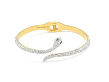 Load image into Gallery viewer, Diamond Snake Cuff Bracelet - ANGIE MAR 
