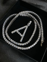 Load image into Gallery viewer, Icy Initial Tennis Necklace - ANGIE MAR 
