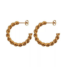 Load image into Gallery viewer, Bella Swirl Hoops - ANGIE MAR 

