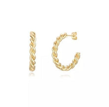 Load image into Gallery viewer, Bella Swirl Hoops - ANGIE MAR 
