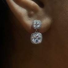 Load image into Gallery viewer, Double Square Diamond Earrings
