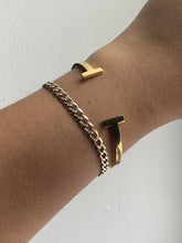 Load image into Gallery viewer, Gold Cross Bangle - ANGIE MAR 
