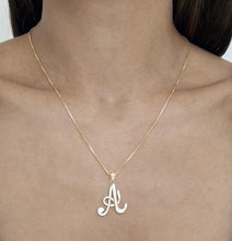 Load image into Gallery viewer, Cursive Initial Necklace - ANGIE MAR 
