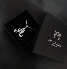 Load image into Gallery viewer, Cursive Initial Necklace - ANGIE MAR 
