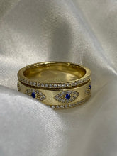 Load image into Gallery viewer, Thick Evil Eye Ring
