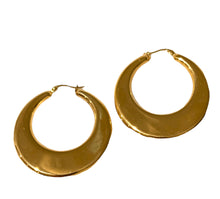 Load image into Gallery viewer, Gold Ovate Hoops
