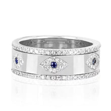 Load image into Gallery viewer, Thick Evil Eye Ring
