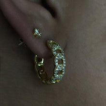 Load image into Gallery viewer, LOVER CUBAN HOOPS - ANGIE MAR 
