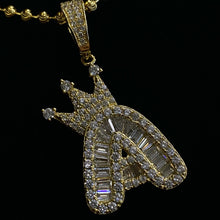 Load image into Gallery viewer, Crown Initial Necklace
