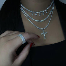 Load image into Gallery viewer, ROSE THREE LAYER NECKLACE - ANGIE MAR 
